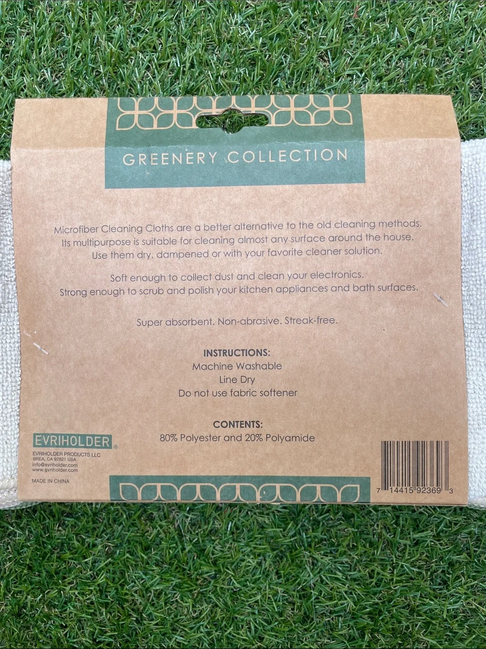Light Green Microfiber Cleaning Cloths - 10 Pack